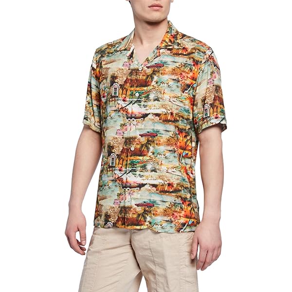 Amazon.co.jp: [バーンズ アウトフィッターズ] BR-7421 アロハシャツ